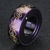 Cool Metal Fingertip Spinning D20 Dice Ring