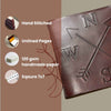 Compass 7x7 Artist Handmade Leather Journal
