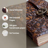 Floral Embossed Latch Journal