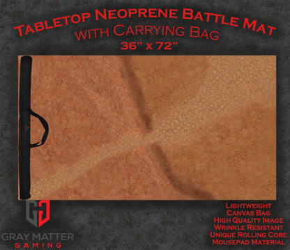 Cracked Earth Neoprene Battle Mat – Tabletop Wargaming & RPG Play Mat