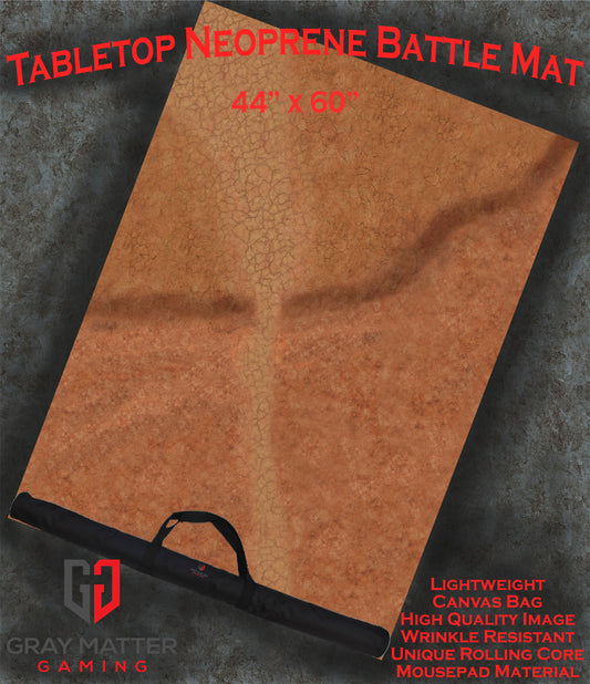 Cracked Earth Neoprene Battle Mat – Tabletop Wargaming & RPG Play Mat