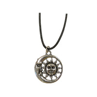 Crescent Moon & Sun Charm Necklace