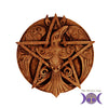 Crescent Raven Pentacle Plaque