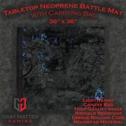 Crystalline Caverns - Neoprene Battle Mat with Bag