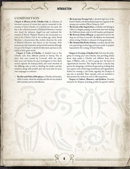 Call of Cthulhu: Cults of Cthulhu