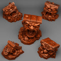 3D Printed Fantastic Plants and Rocks Cursed Totems 28mm - 32mm D&D Wargaming