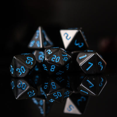 Dark Cathedral Blue Acrylic Dice Set