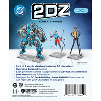 DC 2DZ Acrylic Standees: Pack 4