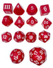 Opaque 14 Unusual DCC Dice Set - Red