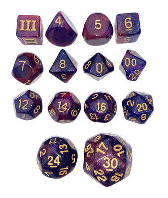 Specialty 14 Unusual DCC Dice Set - Eldritch Blast