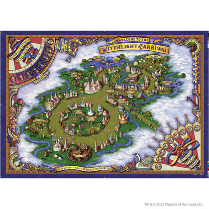 D&D: Icons of the Realms - The Domain of Prismeer and The Witchlight Carnival Wall Map