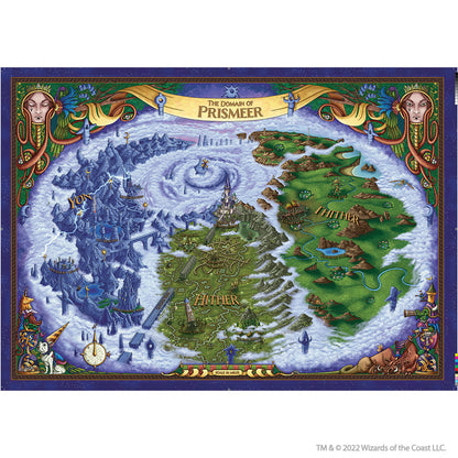 D&D: Icons of the Realms - The Domain of Prismeer and The Witchlight Carnival Wall Map