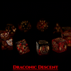 Draconic Descent Dice Set | Dragon D&D Dice by Revenant Foundry
