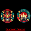 Draconic Descent Dice Set | Dragon D&D Dice by Revenant Foundry