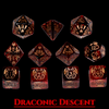 Draconic Descent Dice Set | Dragon D&D Dice by Revenant Foundry