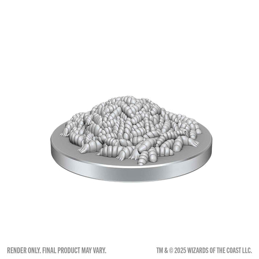 D&D: Nolzur's Marvelous Unpainted Miniatures - Swarm of Rot Grubs and Rot Grub Victim