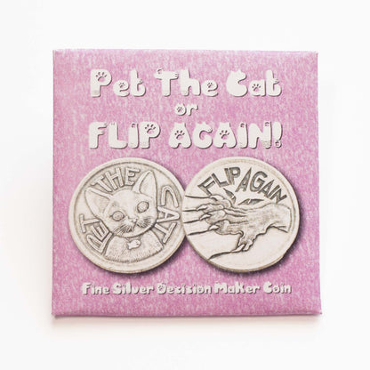 Pet the Cat / Flip Again Silver Decision Maker Coin