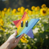 Life-Sized Rainbow Star