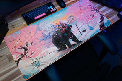 "Winter Sakura" — Rust Deskmat