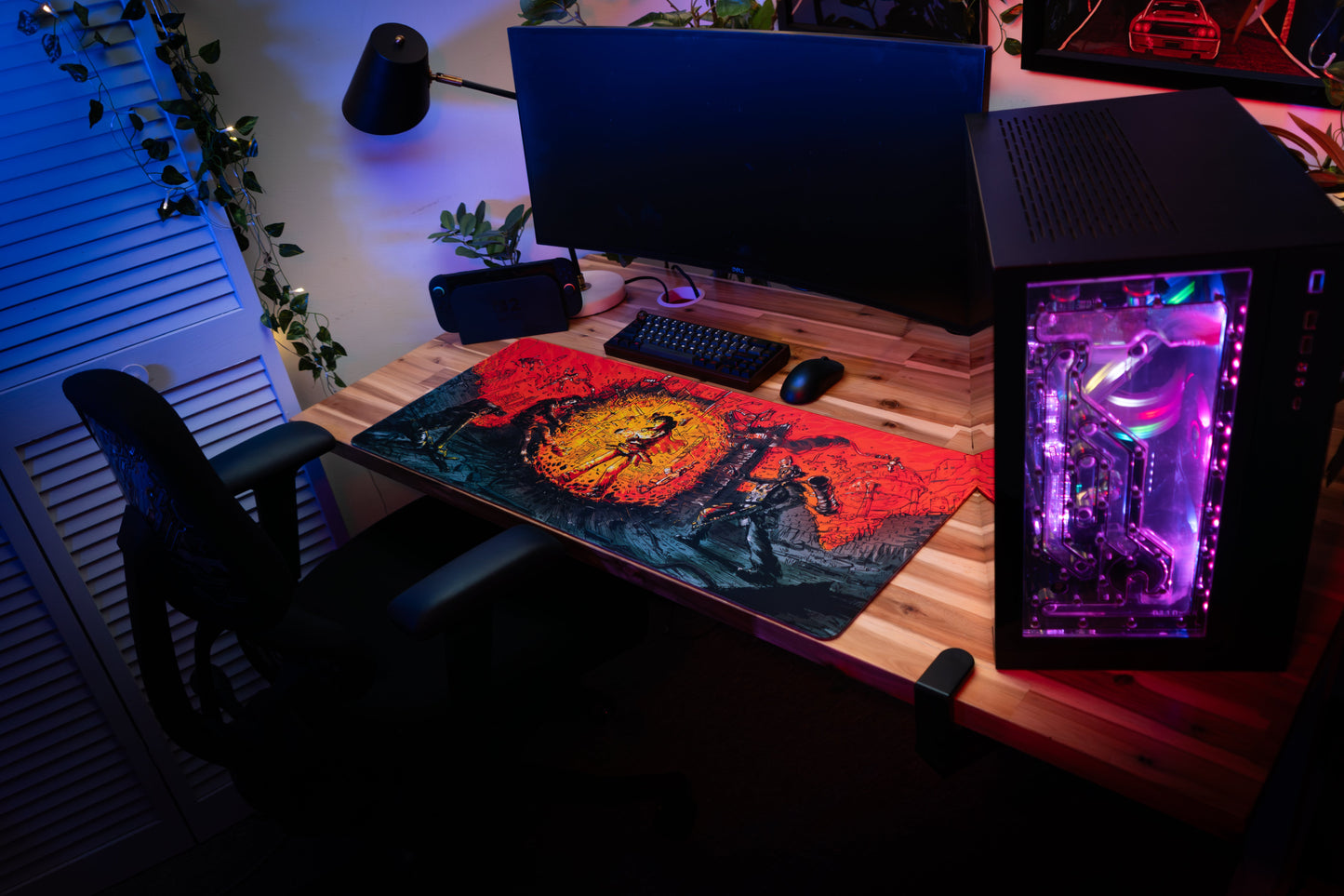 "Sunburst" — Rust Deskmat