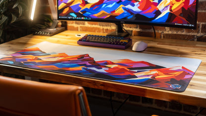 "Purple Mountain Majesty" — Epic Desk Originals Deskmat