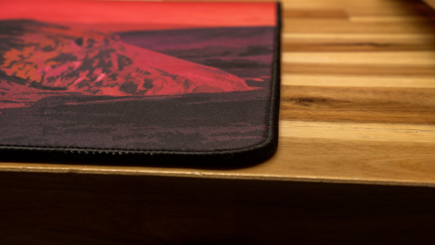 "Redwave" — Outrun Deskmat