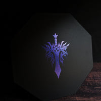 Color Shift Dice Tray Lid - Sword Design