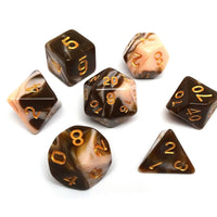 Dusty Rose and Brown Marble - 7 Piece Set