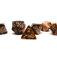 Dusty Rose and Brown Marble - 7 Piece Set