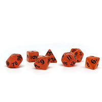 10mm Orange Glow in the Dark Mini Dice Set