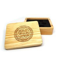 Elven Runes Wooden Dice Case
