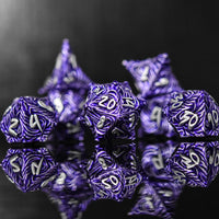 Vortex Warp Metal Dice Set - Purple