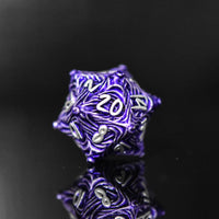 Vortex Warp Metal Dice Set - Purple