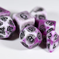 Blend Purple/White Ancient 7-Dice Set