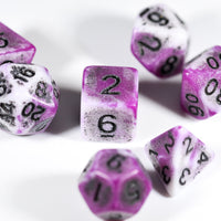 Blend Purple/White Ancient 7-Dice Set