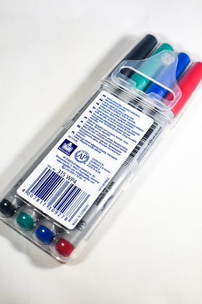 Staedtler Lumocolor non-permanent Marker (wet-wipe away) 4-Pack
