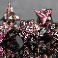 Vortex Warp Metal Dice Set - Pearlescent Magenta