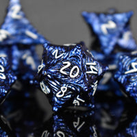 Vortex Warp Metal Dice Set - Pearlescent Blue