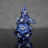 Vortex Warp Metal Dice Set - Pearlescent Blue