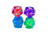Red/Blue/Green/Purple Sharp Edge Resin d20 w/ Shimmer Insert