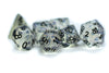 The Time Walker | Clear Glitter 7-Dice Set RPG Dice Set w/Black