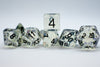 The Time Walker | Clear Glitter 7-Dice Set RPG Dice Set w/Black