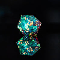 Eldritch Blast Sharp-Edged Resin Dice Set