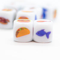 Food Dice d6 | Decide What to Eat Dice 6-Sided 16mm Foodie Dice