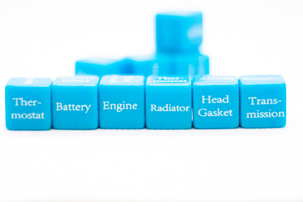 Mechanics Dice d6 – Automotive Diagnostic 6-Sided Dice by BrycesDice (16mm)