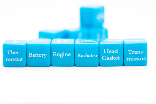 Mechanics Dice d6 – Automotive Diagnostic 6-Sided Dice by BrycesDice (16mm)