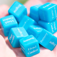 Mechanics Dice d6 | What's Wrong with Your Car Dice 6-Sided 16mm Diagnostic Dice