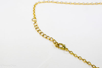 Amethyst Gold Metal Crescent Moon Necklace Pendant