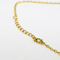 Amethyst Gold Metal Crescent Moon Necklace Pendant