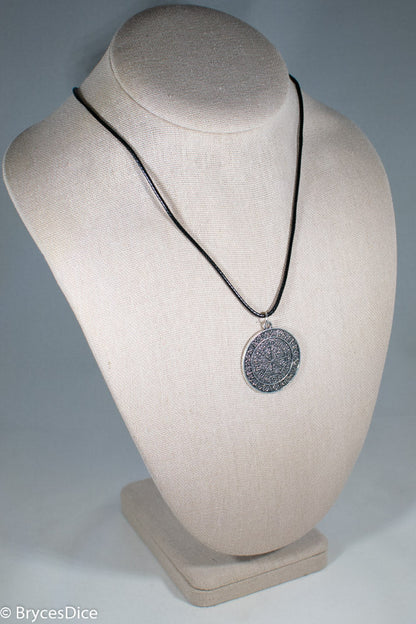 Silver Viking Icelandic Vegvisir Helmet In Runic Circle Pendant Compass Amulet Necklace